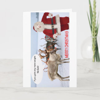Merry Christmas! Pig as Santa Card