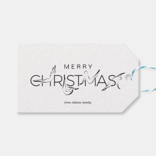 Merry Christmas Pilates instructor Gift Tags