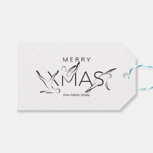 Merry Christmas Pilates instructor Gift Tags