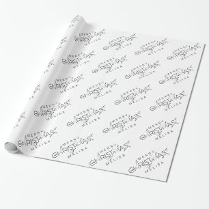 Merry Christmas Pilates instructor Wrapping Paper