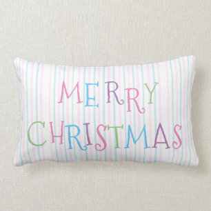 Merry Christmas Pillow Pastel Colours