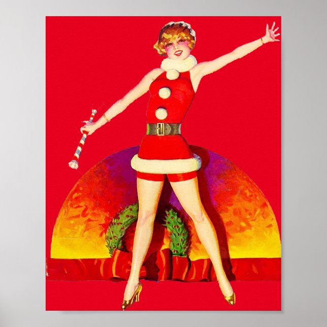 Merry Christmas - Pin Up Doll Poster (Front)
