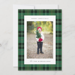 Merry Christmas Plaid   ADD YOUR FAMILY PHOTO