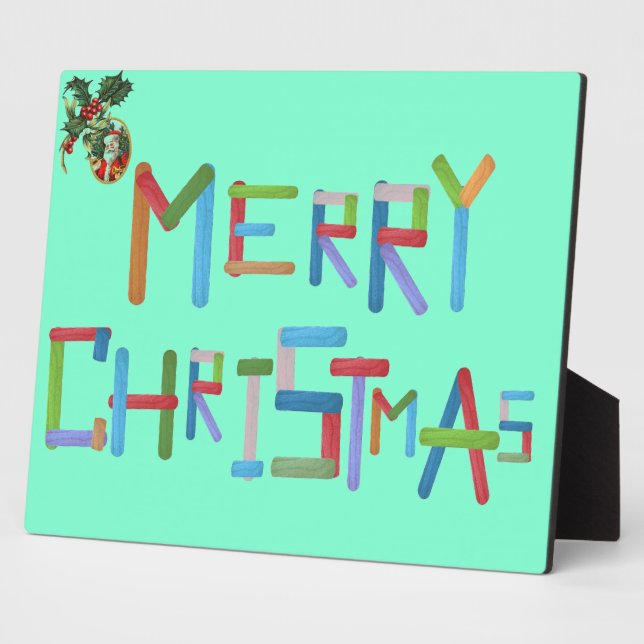 Merry Christmas Plaque (Side)