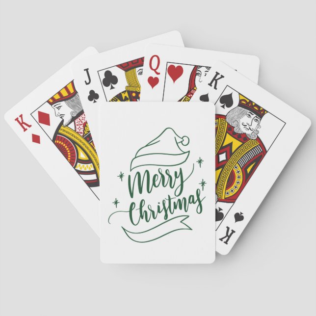 Merry Christmas playing card (Back)
