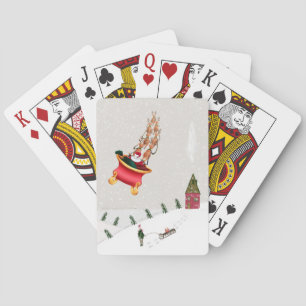 Merry Christmas Playing Card Deck Santa Claus