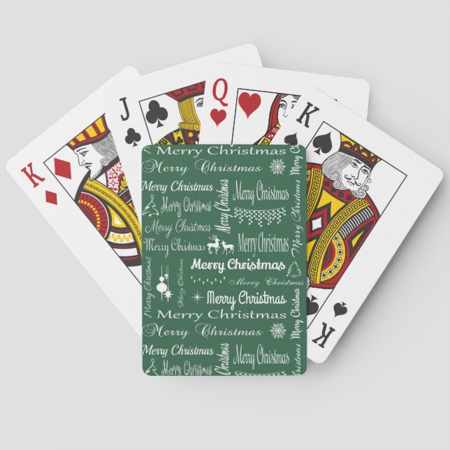 Merry Christmas Playing Cards (Back)