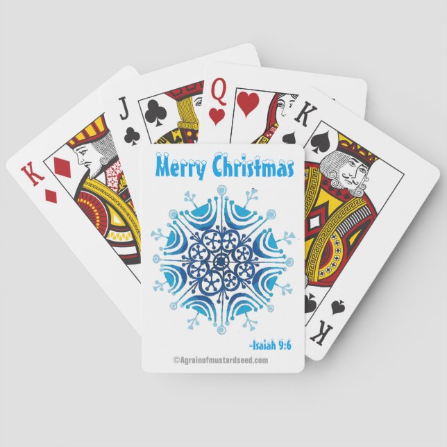 Merry Christmas Playing Cards (Back)