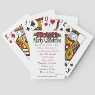 Merry Christmas Playing Cards
