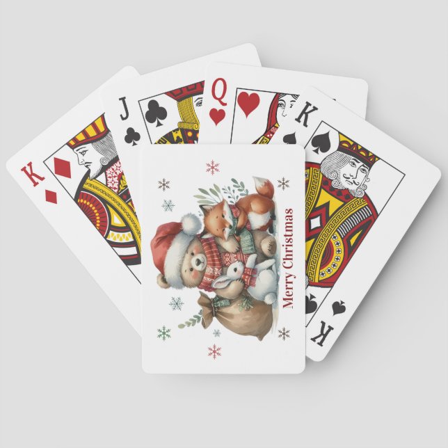 Merry Christmas Playing Cards (Back)