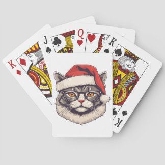 Merry christmas playing cards