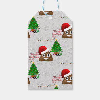 merry christmas poo emoji gift tags