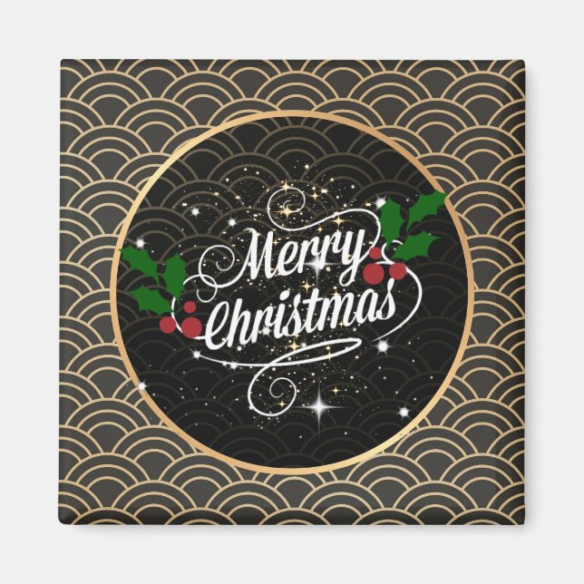 Merry Christmas, popular design Magnet (Front)