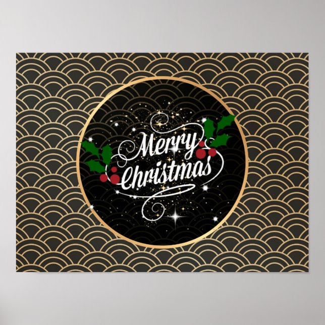 Merry Christmas, popular design Poster (Front)