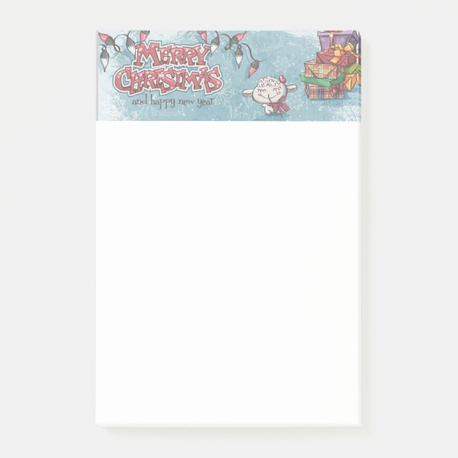 Merry Christmas Post-it Notes (Front)
