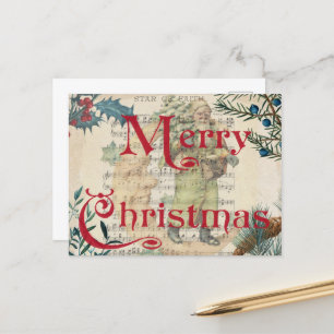 MERRY CHRISTMAS POSTCARD