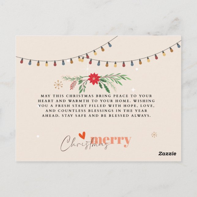 🎄Merry Christmas Postcard (Back)