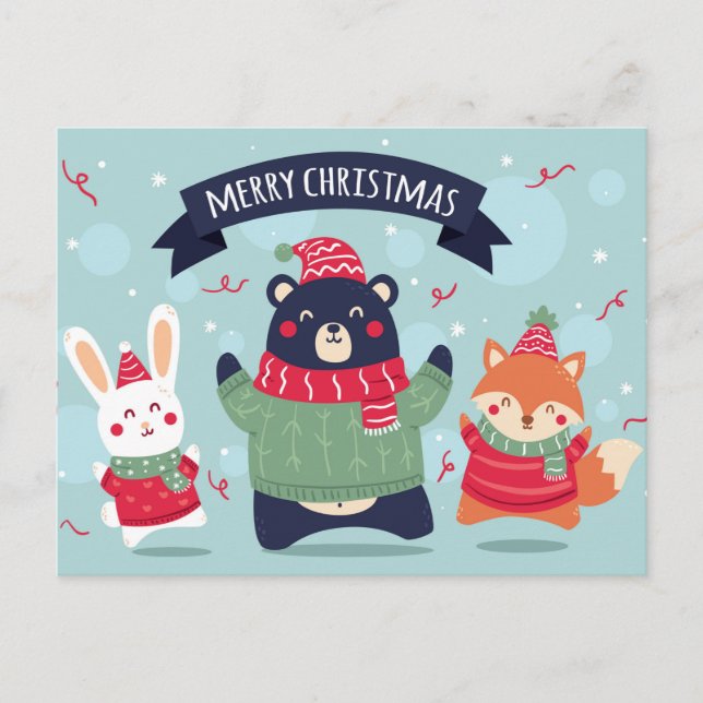 Merry Christmas Postcard (Front)