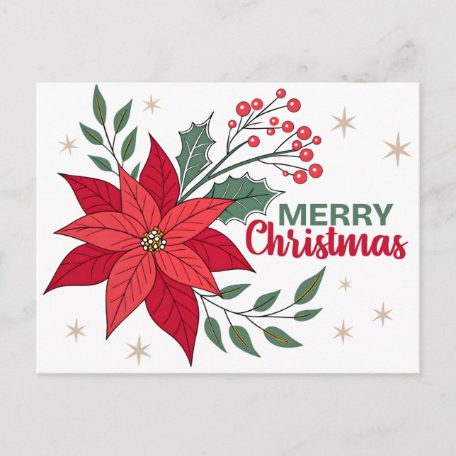 MERRY CHRISTMAS POSTCARD (Front)