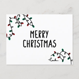 merry christmas postcard