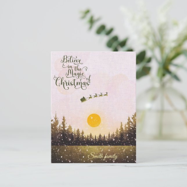 Merry Christmas Postcard (Standing Front)