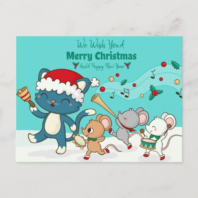 Merry Christmas Postcard (Front)