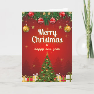 Merry Christmas Postcard | Festive Holiday Greetin