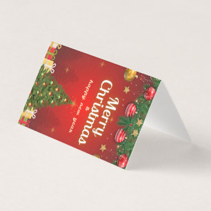 Merry Christmas Postcard   Festive Holiday Greetin