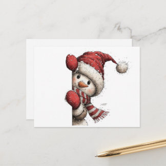 Merry Christmas Postcard | Festive Holiday Greetin
