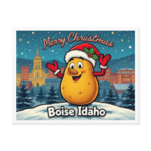 Merry Christmas Potato Boise Idaho 