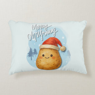 Merry Christmas Potato Decorative Cushion
