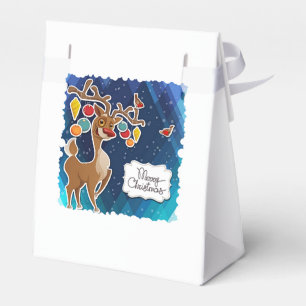 Merry Christmas Prancing Reindeer Favour Box