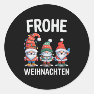 Merry Christmas Premium Tri-blend Classic Round Sticker