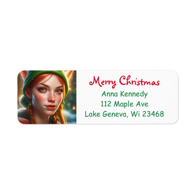 Merry Christmas Pretty Elf Festive (Front)