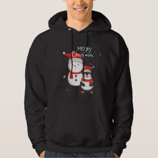 Merry Christmas Print Hoodie