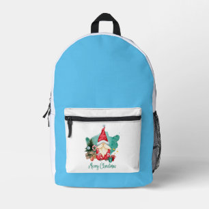 merry christmas printed backpack