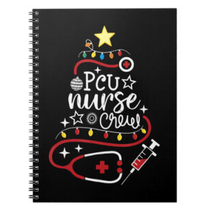 Merry Christmas Progressive Care Unit Nursing PCU Notebook