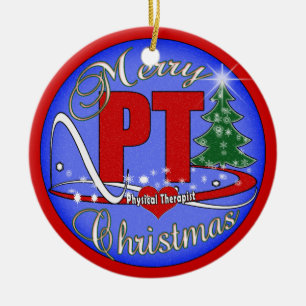 MERRY CHRISTMAS PT ORNAMENT  PHYSICAL THERAPIST