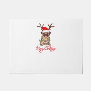 MERRY CHRISTMAS PUG Owner Ugly Christmas Funny Dog Doormat