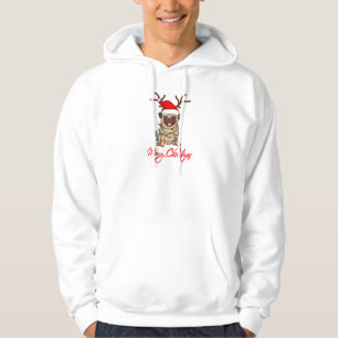 MERRY CHRISTMAS PUG Owner Ugly Christmas Funny Dog Hoodie