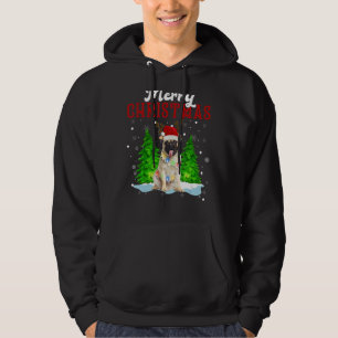 Merry Christmas Pug Tree Lights Pug Christmas Hoodie