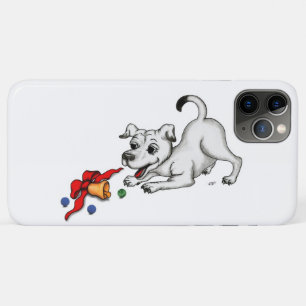 Merry Christmas! Puppy with Bell and Ball iPhone 11 Pro Max Case