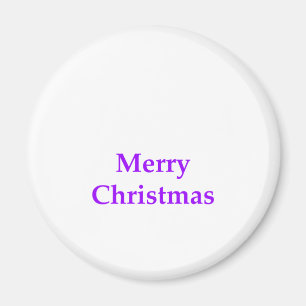 Merry Christmas Purple The MUSEUM Zazzle Gifts Magnet