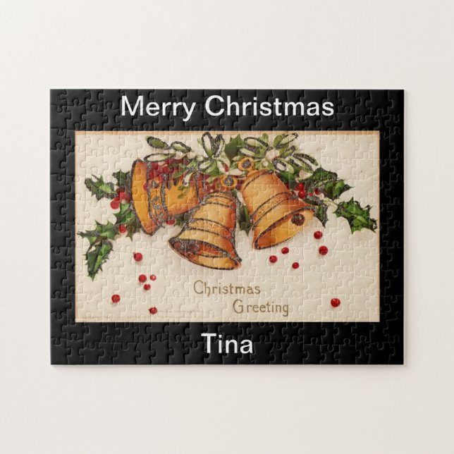 Merry Christmas Puzzle Design (Horizontal)