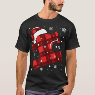 Merry Christmas Puzzle Santa Hat Autism Awareness T-Shirt