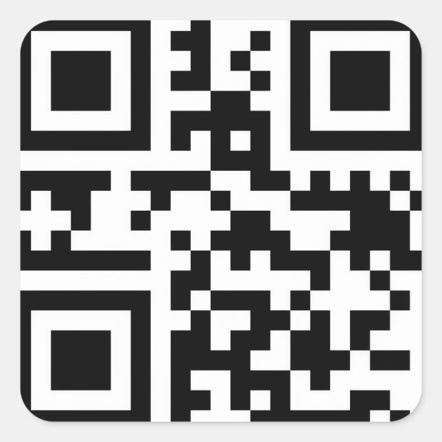 Merry Christmas QR Code  Square Sticker (Front)