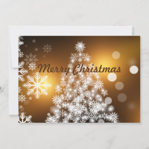 Merry Christmas Quote With White Text Holiday Card