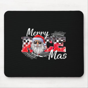 Merry Christmas Race Car Xmas Racing Santa Claus P Mouse Mat