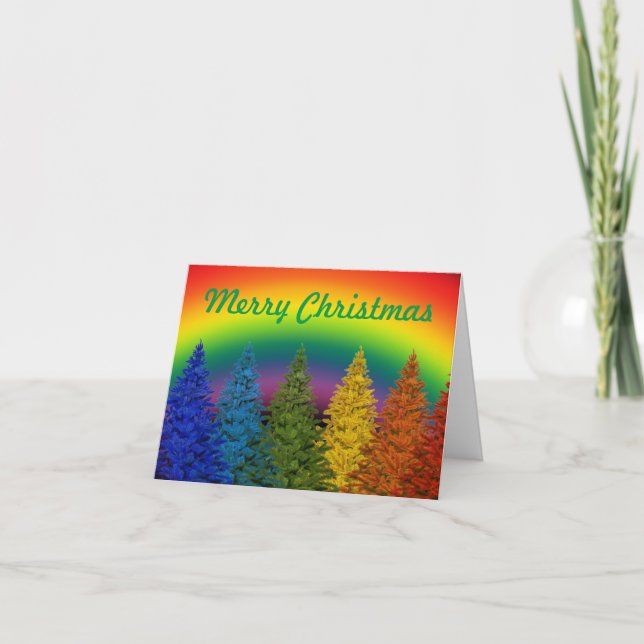 Merry Christmas Rainbow Card (Front)