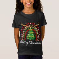 Merry Christmas Rainbow Tree Plaid Leopard Buffalo